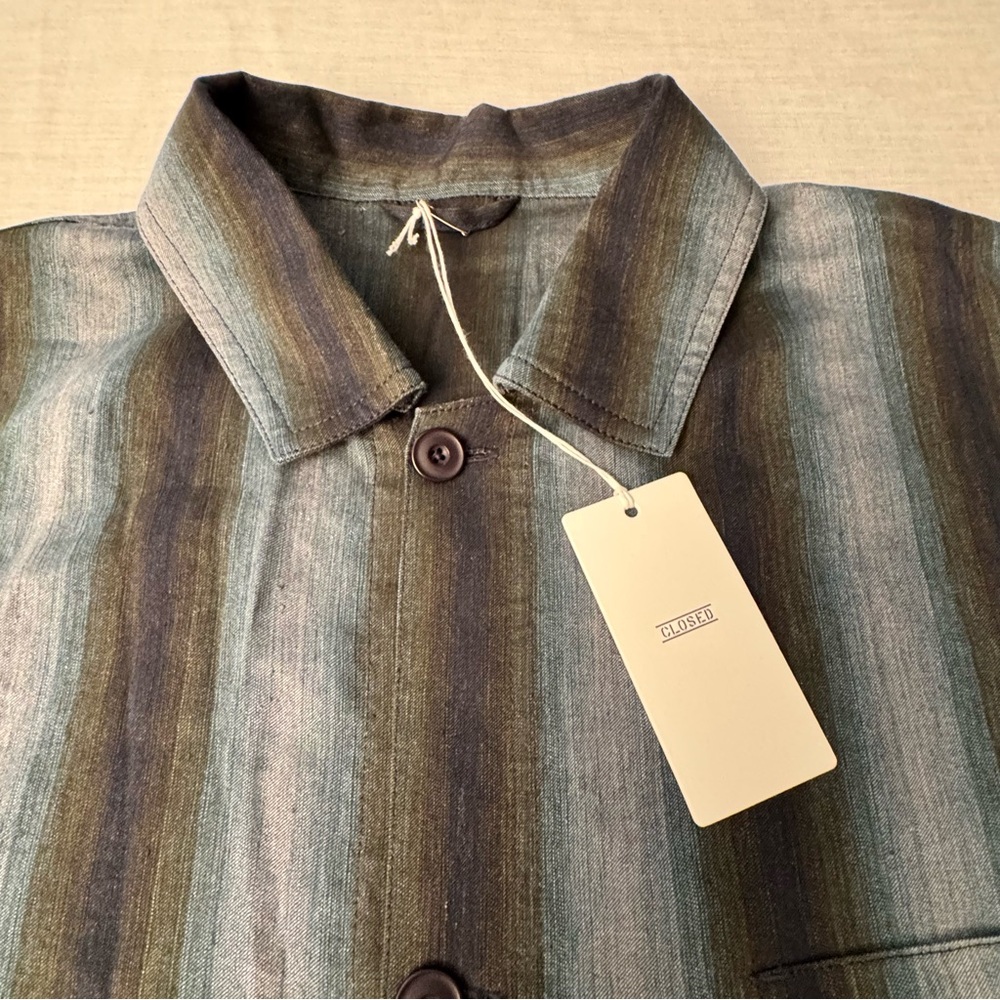 CLOSED Men’s Jacket Linen Cotton Italian Fabric Size 2XL Style #C87293 MSRP $485
